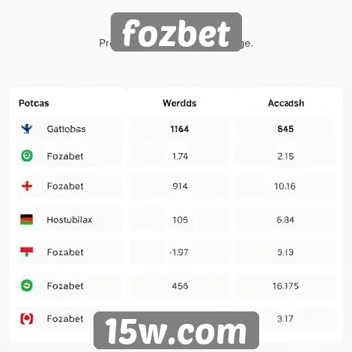 Comparativo entre Fozbet e concorrentes no setor de apostas